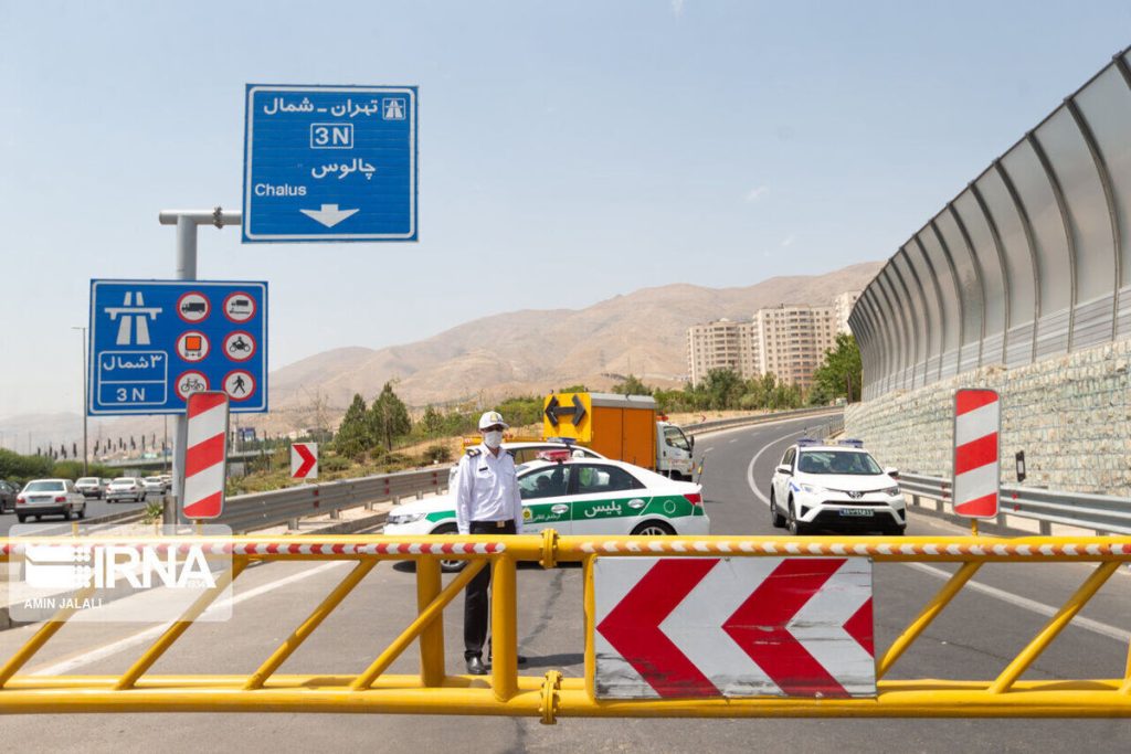انسداد مسیر جنوب به شمال چالوس و آزادراه تهران ــ شمال