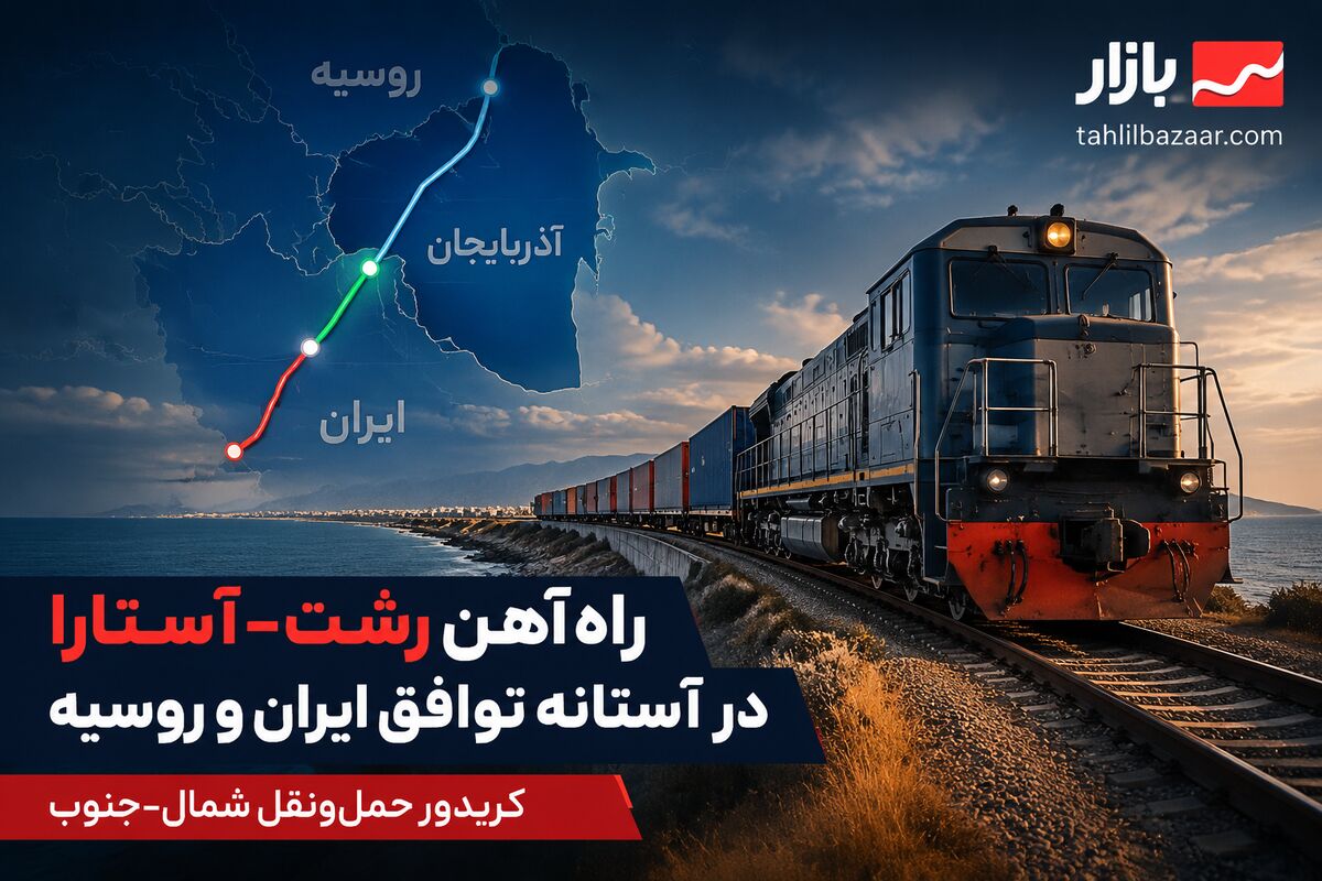 توافق ایران و روسیه برای تکمیل راه آهن رشت آستارا